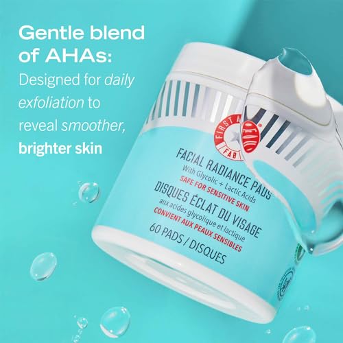 First Aid Beauty Facial Radiance Pads – Daily Exfoliating Pads with AHA that Help Tone & Brighten Skin – Compostable for Daily Use – 28 Pads - Morena Vogue