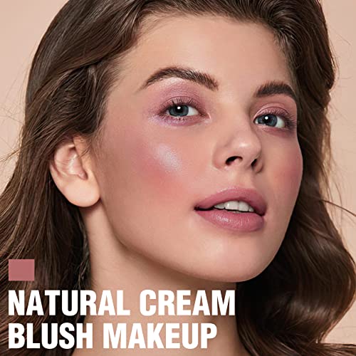 FOCALLURE Cream Blush Makeup,Buildable Blush Stick for Cheeks,Matte and Dewy Finish,Long Wearing,Easy Application,Lightweight Multi Stick,ROSE FLUSH - Morena Vogue