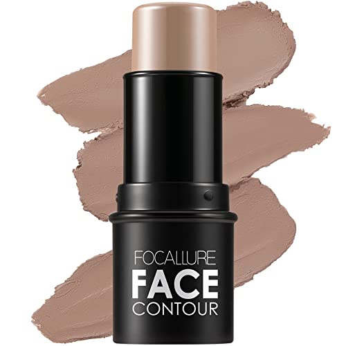 FOCALLURE Cream Contour Stick, Matte Bronzer Stick, Professional Face Shaping & Contouring Stick Makeup, Easy to Apply with Buildable Coverage, Long Lasting & Sweatproof, TORTILLA - Morena Vogue