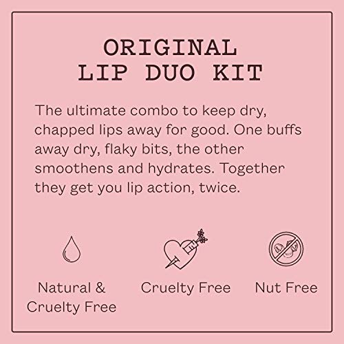 Frank Body Original Lip Duo Kit | Exfoliating Sugar Lip Scrub and Multipurpose Lip Balm | Plumping Lip Exfoliator, Smoothes Dry Flakey Lips & Moisturzing Lip Lanolin To Finish | Natural & Cruelty Free - Morena Vogue