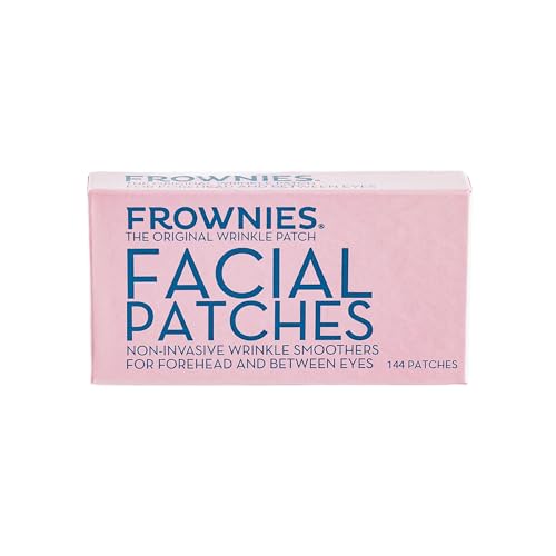 FROWNIES Forehead and Between the Eyes Wrinkle Patches - Hypoallergenic Facial Patches to Smooth & Soften Forehead Wrinkles & Eleven Lines - For Overnight Use, 144 Patches - Morena Vogue