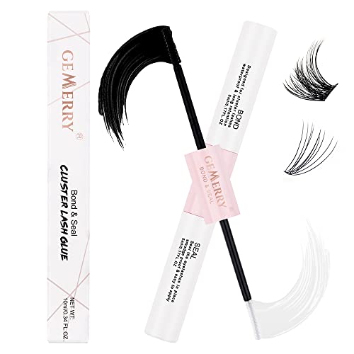 GEMERRY Lash Bond and Seal Cluster Lash Glue for Individual Lashes Long Retention 48-72 Hours Waterproof Individual Lash Glue for Lash Clusters DIY Eyelash Extensions Glue at Home - Morena Vogue