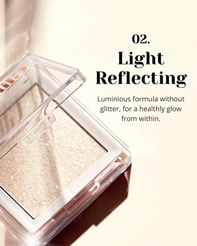 Glint DEWY MOON NATURAL GLOW HIGHLIGHTER RADIANCE ENHANCING MAKEUP (Dewy Moon, 3.8g/0.13oz) - Highlighter Powder Add Glimmer to Makeup by LG Beauty. Shiny Illuminator, Rich Pigment & Silky Touch - Morena Vogue