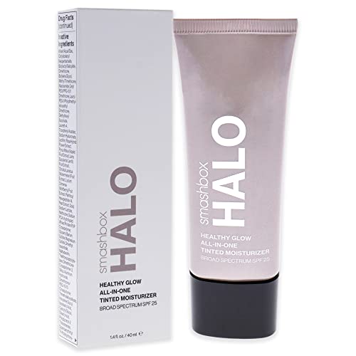 Halo Healthy Glow All-In-One Tinted Moisturizer SPF 25 with Hyaluronic Acid, Light to Medium Coverage, Dewy Finish, Oil-free, Sweat and Humidity Resistant - Morena Vogue