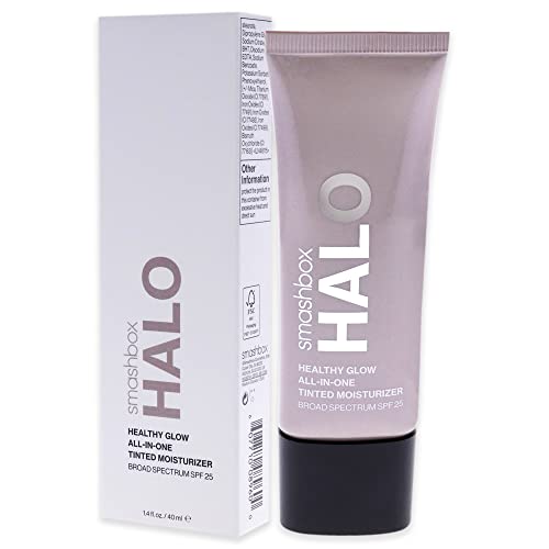 Halo Healthy Glow All-In-One Tinted Moisturizer SPF 25 with Hyaluronic Acid, Light to Medium Coverage, Dewy Finish, Oil-free, Sweat and Humidity Resistant - Morena Vogue