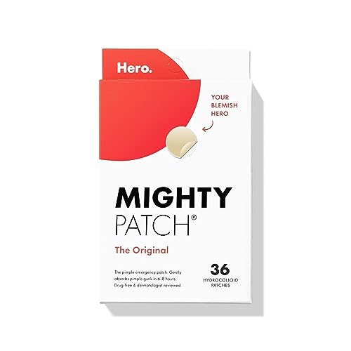 Hero Cosmetics Mighty Patch™ Original Patch - Hydrocolloid Acne Pimple Patch for Covering Zits and Blemishes, Spot Stickers for Face and Skin (36 Count) - Morena Vogue