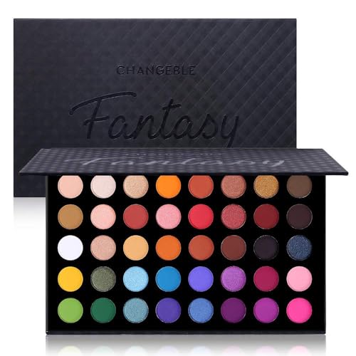 Highly Pigmented Eye Makeup Palette, Matte Shimmer Metallic Eyeshadow Pallet Long Lasting Blendable Natural Colors Make Up Eye Shadows Cosmetics Gift Kit - Morena Vogue