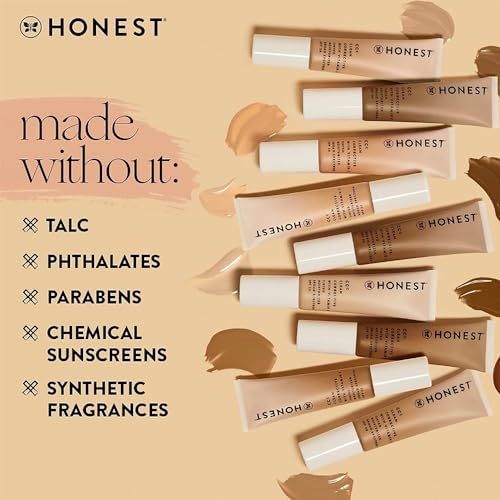 Honest Beauty CCC Clean Corrective with Vitamin C Tinted Moisturizer | Mineral SPF 30 | Vegan + Cruelty Free | Dune Light Medium, 1 fl oz - Morena Vogue