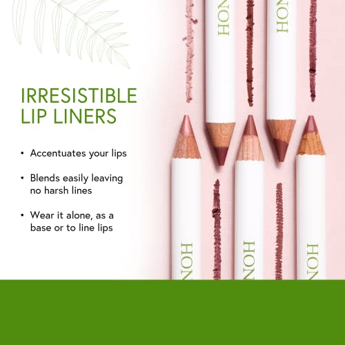 Honeybee Gardens Irresistible Lip Liner In Perfection, Mocha Rose Color, Long-Lasting, Gluten-Free, Vegan, 0.04 oz - Morena Vogue