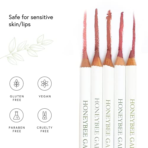 Honeybee Gardens Irresistible Lip Liner In Perfection, Mocha Rose Color, Long-Lasting, Gluten-Free, Vegan, 0.04 oz - Morena Vogue