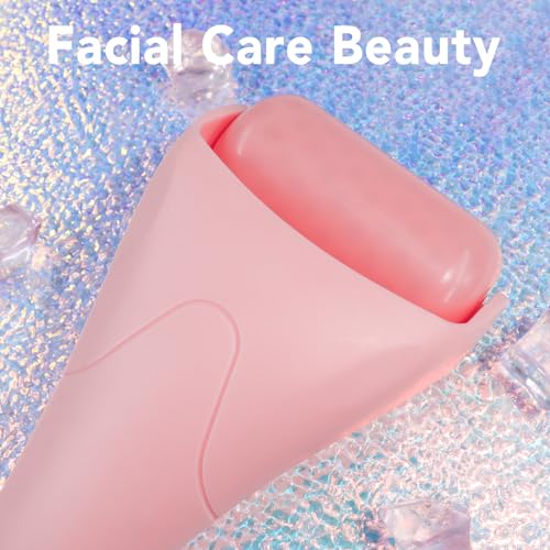 Ice Roller for Face, Ice Face Roller & Eye Puffiness Relief, Skin Care Reduce Wrinkles, Face Massager Roller Gifts for Women, Self Care Gifts for Woman Man (Pink) - Morena Vogue