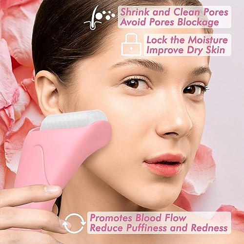 Ice Roller for Face,Gua Sha Facial Tools, Skin Care for Face Wrinkles and Puffiness, Self Facial Massage Tools - Morena Vogue