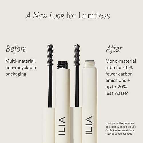 ILIA - Limitless Lash Mascara | Non-Toxic, Cruelty-Free, Lightweight & Nourishing, Flake + Smudge-Resistant, Clean Mascara, Ophthalmologist-Tested, Safe For Sensitive Eyes - Morena Vogue