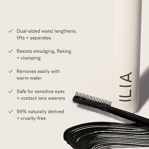 ILIA - Limitless Lash Mascara | Non-Toxic, Cruelty-Free, Lightweight & Nourishing, Flake + Smudge-Resistant, Clean Mascara, Ophthalmologist-Tested, Safe For Sensitive Eyes - Morena Vogue