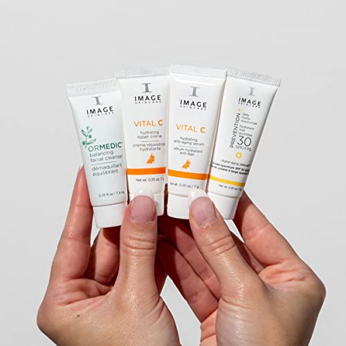 IMAGE Skincare, Four Star Favorites Introductory Skin Care 4 Step Regimen Set for Brighter, Healthier Looking Skin, Holiday Ltd. Edition 0.25 oz (Pack of 4) - Morena Vogue