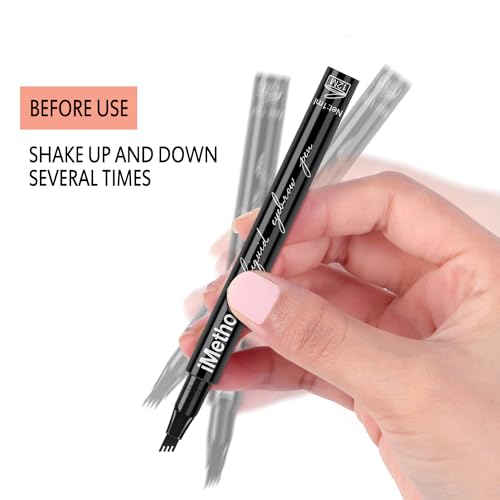 iMethod Eyebrow Pen - iMethod Eye Brown Makeup, Eyebrow Pencil with a Micro-Fork Tip Applicator Creates Natural Looking Brows Effortlessly and Stays on All Day, Light Brown - Morena Vogue