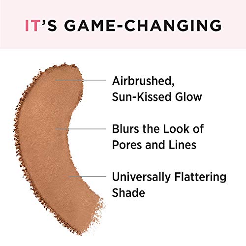 IT Cosmetics Bye Bye Pores Anti-Aging Bronzer, Diffuses Look of Pores + Fine Lines, Sun-Kissed Glow Face Makeup Powder, Oil-Free, Talc-Free, With Hyaluronic Acid – Universal Shade, 0.3 oz - Morena Vogue