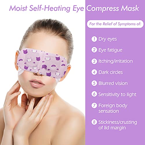 Jekeno Steam Eye Mask, 16 Packs Eye Masks for Dry Eyes Dark Circles and Puffiness, 40-60 Minutes Self Heated Steam Warm Eye Mask, Christmas Spa Gifts for Women - Morena Vogue