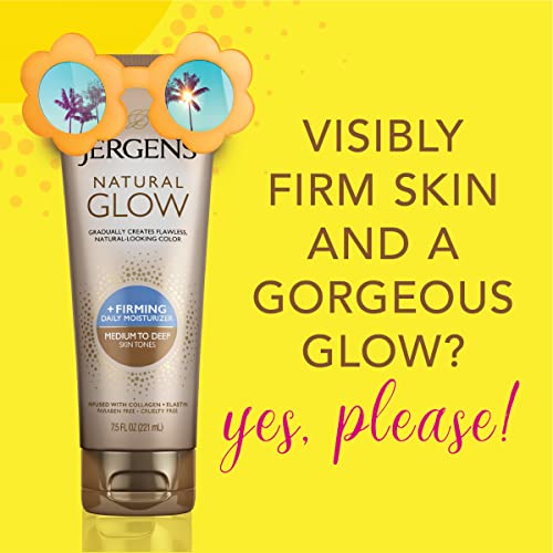 Jergens Natural Glow + Firming Daily Moisturizer Medium to Tan Skin Tones 7.5oz - Morena Vogue