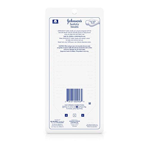 Johnson's Baby Safety Swabs 185 Each - Morena Vogue