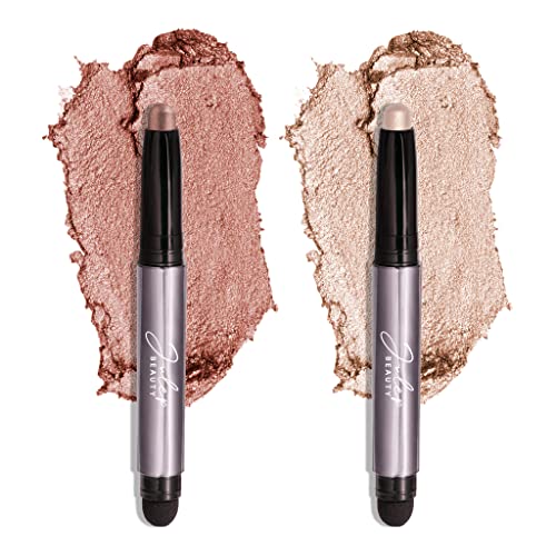 Julep Eyeshadow 101 Crème to Powder Waterproof Eyeshadow Stick Duo, Pearl Shimmer and Rose Shimmer - Morena Vogue