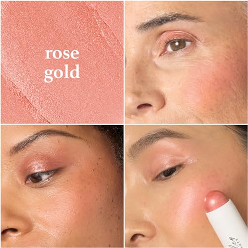 Julep Skip The Brush Cream to Powder Blush Stick - Rose Gold - Blendable and Buildable Color - 2-in-1 Blush and Lip Makeup Stick - Morena Vogue