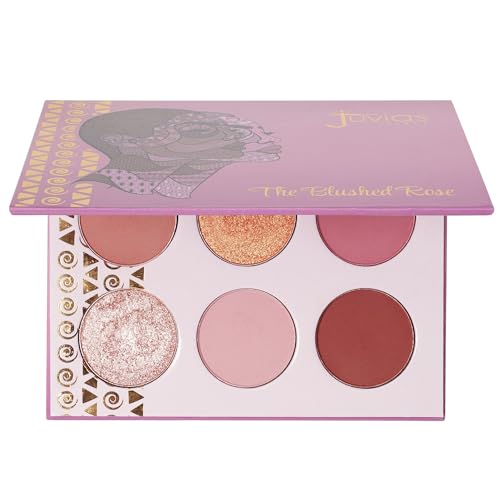 Juvia's Place - The Blushed Rose - Rosy, Pinks, Rose-Gold, Shades of 6, Eyeshadow Palette, Professional Eye Makeup, Pigmented Eyeshadow Palette, Makeup Palette - Morena Vogue