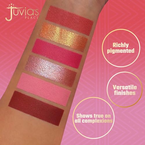 Juvia's Place - The Blushed Rose - Rosy, Pinks, Rose-Gold, Shades of 6, Eyeshadow Palette, Professional Eye Makeup, Pigmented Eyeshadow Palette, Makeup Palette - Morena Vogue