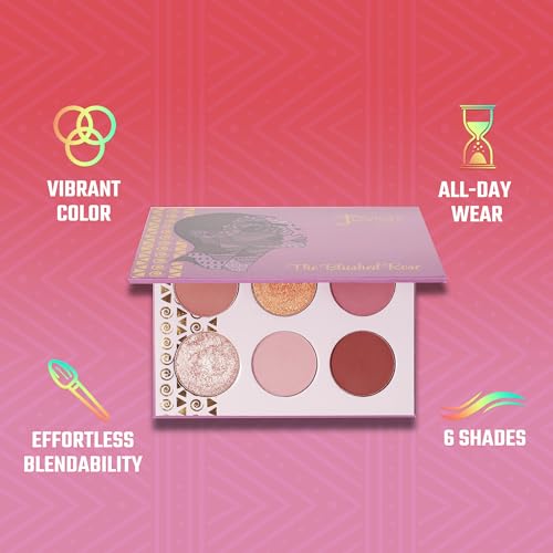 Juvia's Place - The Blushed Rose - Rosy, Pinks, Rose-Gold, Shades of 6, Eyeshadow Palette, Professional Eye Makeup, Pigmented Eyeshadow Palette, Makeup Palette - Morena Vogue