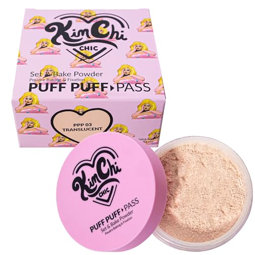 KimChi Chic Beauty Puff Puff Pass Set & Bake Setting Powder, Soft Finishing Powder - Translucent - Morena Vogue