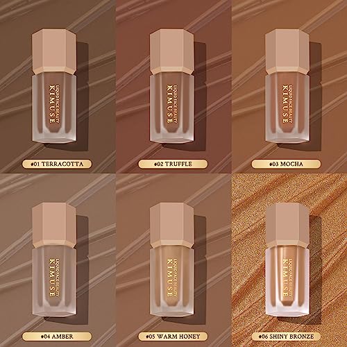 KIMUSE Soft Liquid Contour Stick, Glow Liquid Cream Bronzer, Weightless, Long-Wearing, Smudge Proof, Natural-Looking, Blendable, Bronzer Makeup - Morena Vogue