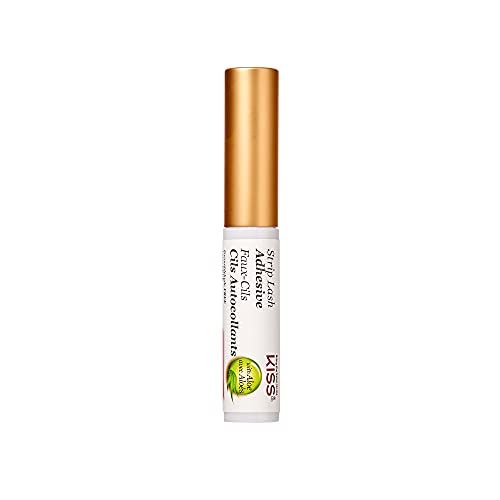 KISS Strip Lash Adhesive, Lash Glue, 24hr Strip Eyelash Adhesive, Clear, Includes Lash Adhesive, Long Lasting Wear, Can Be Used with Strip Lashes and Lash Clusters - Morena Vogue