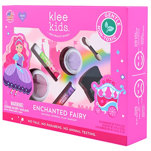 Klee Naturals Luna Star Naturals Klee Kids 4 PC Makeup Up Kits with Compacts (Enchanted Fairy) (Enchanted Fairy) - Morena Vogue