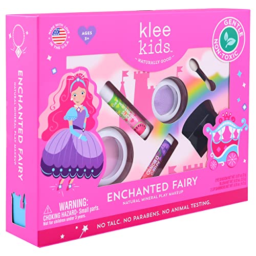 Klee Naturals Luna Star Naturals Klee Kids 4 PC Makeup Up Kits with Compacts (Enchanted Fairy) (Enchanted Fairy) - Morena Vogue