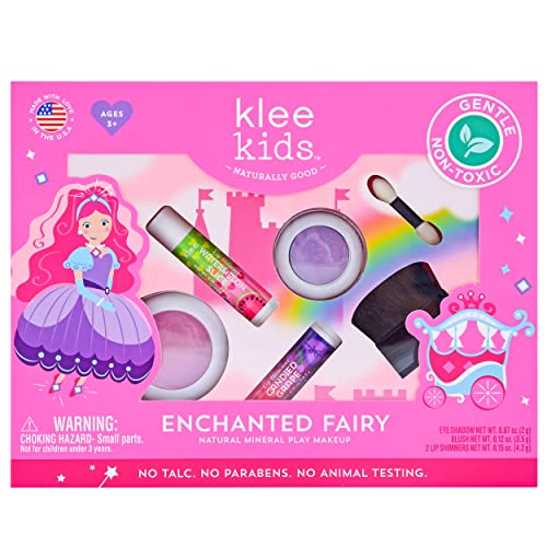 Klee Naturals Luna Star Naturals Klee Kids 4 PC Makeup Up Kits with Compacts (Enchanted Fairy) (Enchanted Fairy) - Morena Vogue