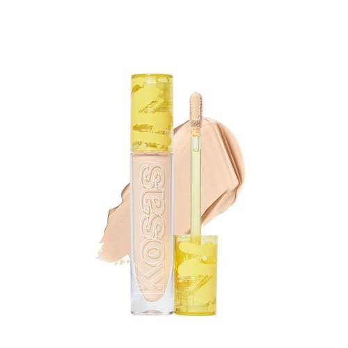 Kosas Revealer Concealer - Medium Coverage Makeup with Hyaluronic Acid, Conceals Dark Circles Under Eyes, Dark Spots and Blemishes + Brightens, Hydrates, Long-Lasting & Vegan,(Tone 03 W) - Morena Vogue