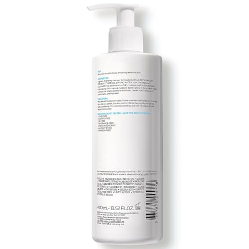 La Roche-Posay Toleriane Hydrating Gentle Face Cleanser, Daily Facial Cleanser with Niacinamide and Ceramides for Sensitive Skin, Moisturizing Face Wash for Normal to Dry Skin, Fragrance Free - Morena Vogue