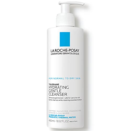 La Roche-Posay Toleriane Hydrating Gentle Face Cleanser, Daily Facial Cleanser with Niacinamide and Ceramides for Sensitive Skin, Moisturizing Face Wash for Normal to Dry Skin, Fragrance Free - Morena Vogue