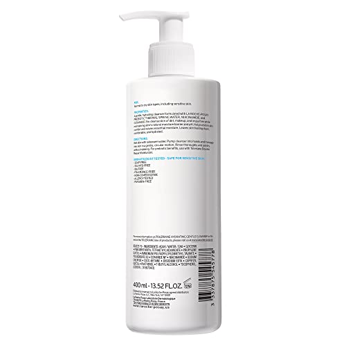 La Roche-Posay Toleriane Hydrating Gentle Face Cleanser, Daily Facial Cleanser with Niacinamide and Ceramides for Sensitive Skin, Moisturizing Face Wash for Normal to Dry Skin, Fragrance Free - Morena Vogue