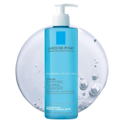 La Roche-Posay Toleriane Purifying Foaming Facial Cleanser, Oil Free Face Wash for Oily Skin and for Sensitive Skin with Niacinamide, Pore Cleanser Won’t Dry Out Skin, Unscented - Morena Vogue