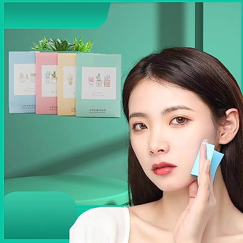 LAIYOHO 8 Packs of Portable Oil Blotting Sheets Extractable Makeup Facial Oil Blotting Sheets - Morena Vogue