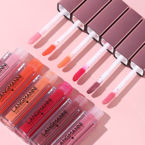 LANGMANNI 12Pcs Lip gloss Collection Makeup Set, Shiny Smooth Soft Liquid Lip Glosses Lip Stain With Rich Varied Colors For Girls And Women Makeup (Glossy-A) - Morena Vogue