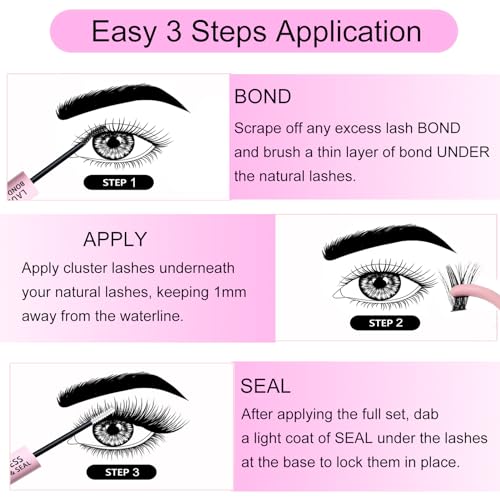 Lash Bond and Seal for Eyelash Extensions Cluster Lash Glue Long Lasting Eyelash Glue Waterproof DIY Lash Extension Glue Individual Lash Glue - Morena Vogue