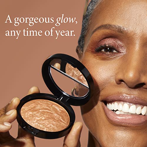 LAURA GELLER NEW YORK Baked Bronze-N-Brighten Bronzer Powder - Fair - Natural Bronze Glow - Morena Vogue