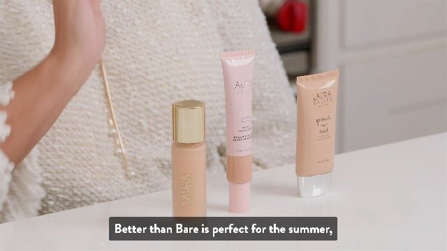 LAURA GELLER NEW YORK Better Than Bare Tinted Moisturizer - Sand 400 - Broad Spectrum SPF 50 - Buildable Light to Medium Coverage - Satin Finish - Morena Vogue