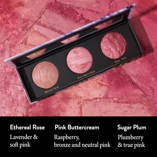 LAURA GELLER NEW YORK Geller's Greatest Better Than Ever 3-Piece Blush-n-Brighten Marbleized Blush Palette Trio - Morena Vogue