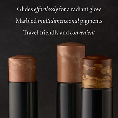 LAURA GELLER NEW YORK Italian Marble Bronzer Makeup Stick | Cream Finish Marbleized Contour for Natural Glow, Capri Coast - Morena Vogue