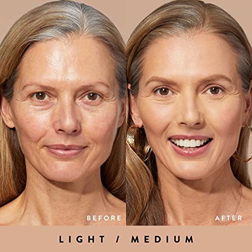 LAURA GELLER NEW YORK Quench-n-Tint Hydrating Foundation - Light/Medium - Sheer to Light Buildable Coverage - Natural Glow Finish - Lightweight Formula with Hyaluronic Acid - Morena Vogue