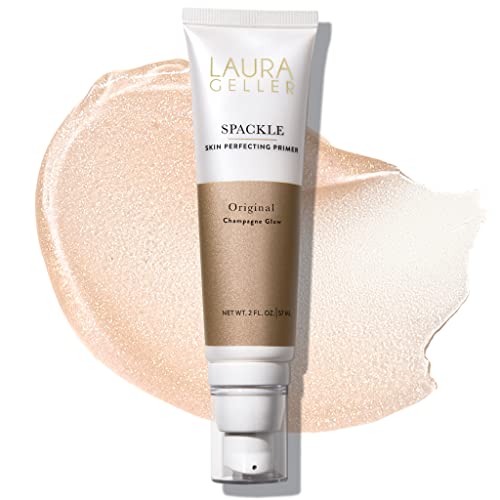 LAURA GELLER NEW YORK Spackle Super-Size - Champagne Glow - 2 Fl Oz - Skin Perfecting Primer Makeup with Hyaluronic Acid - Long-Wear Foundation Face Primer - Morena Vogue