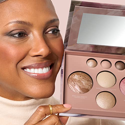 LAURA GELLER NEW YORK The Best of the Best Baked Palette - Full Size - Includes Bronzer, Blush, 2 Highlighters and 3 Eyeshadows - Travel-Friendly - Morena Vogue